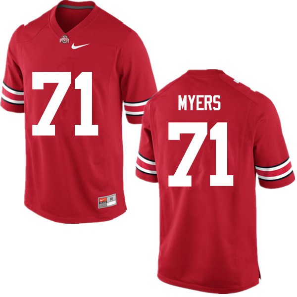 Ohio State Buckeyes #71 Josh Myers Men Official Jersey Red